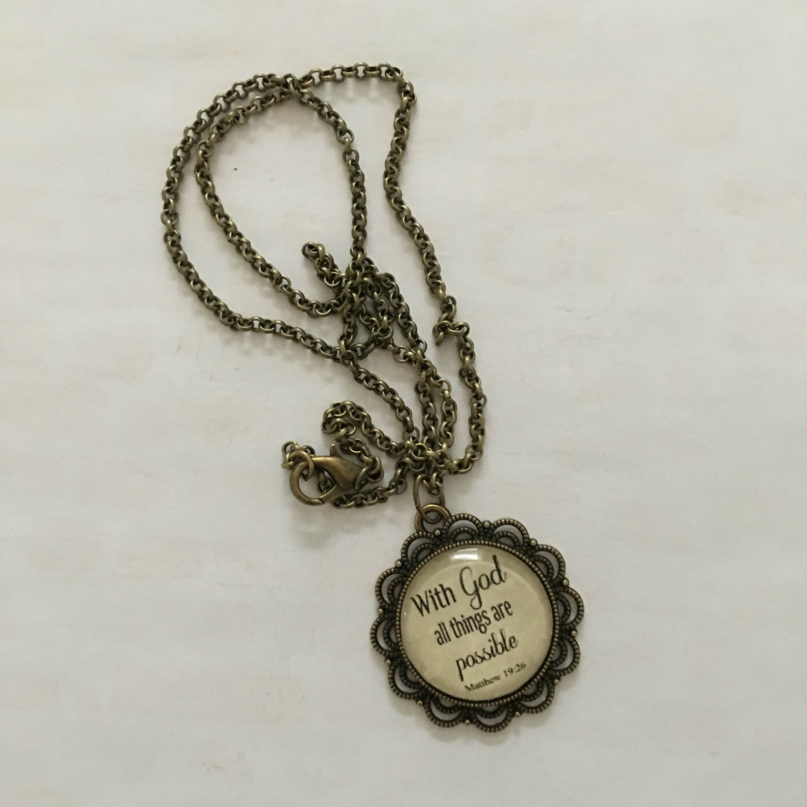 Bible Verse Necklace for Women Scripture Gift Christian Etsy