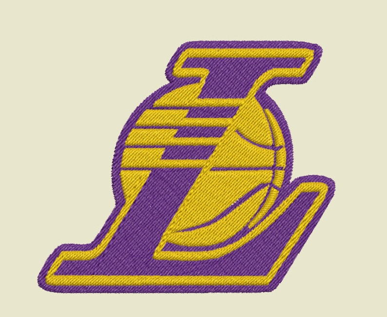 LA Lakers NBA logo embroidery design in pes vp3 jef dst 2 | Etsy