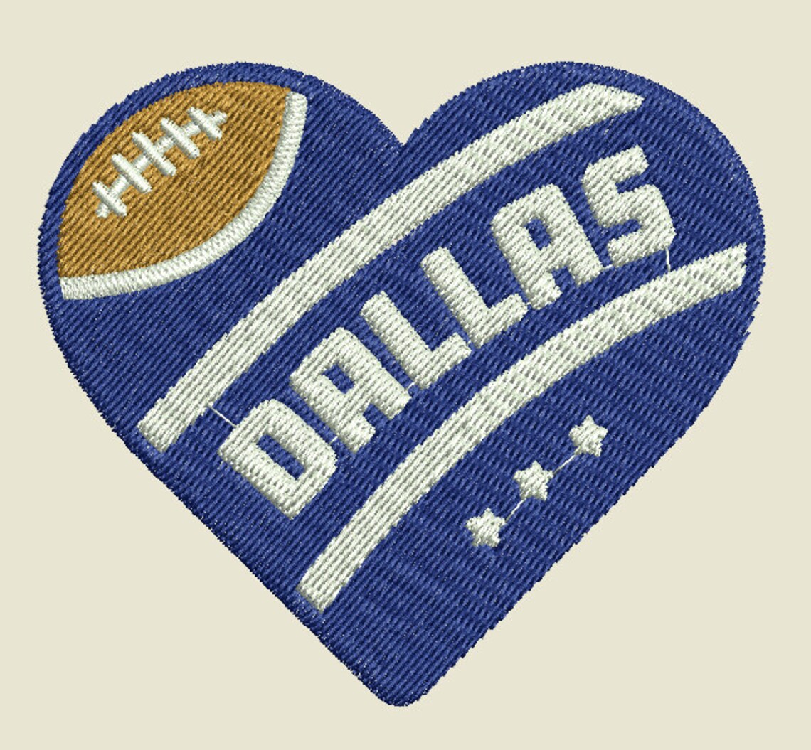 Dallas cowboys logo embroidery design in pes vp3 jef dst 11 | Etsy