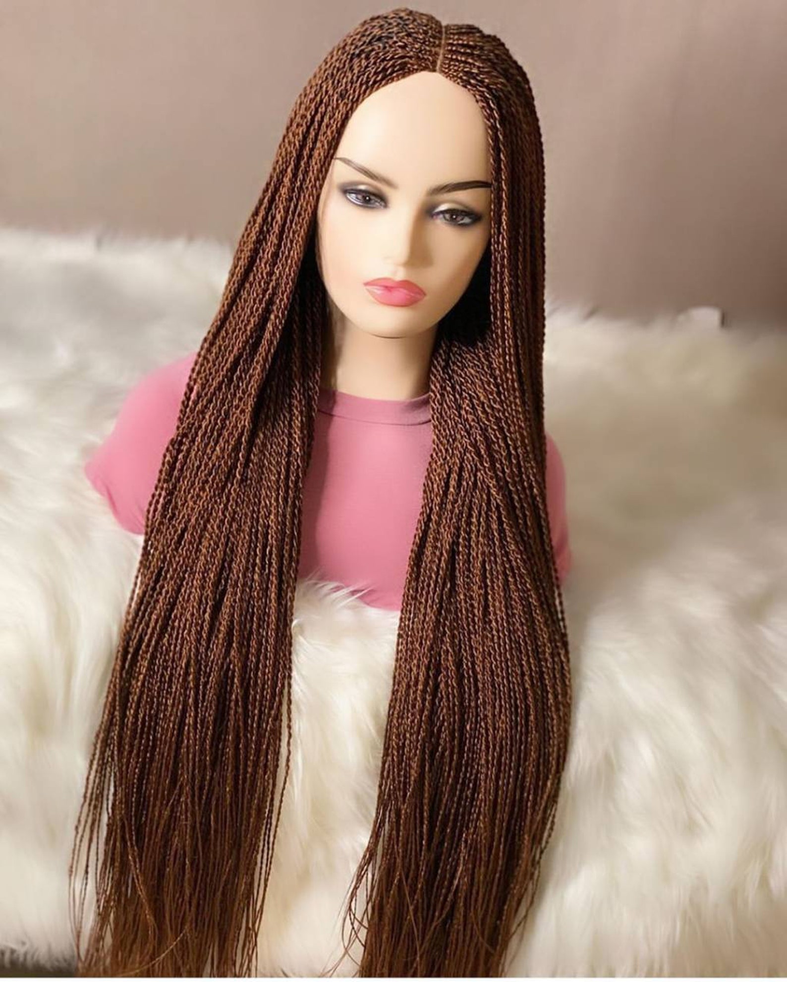 Braided Wig. Full lace braided wig Nigeria Etsy