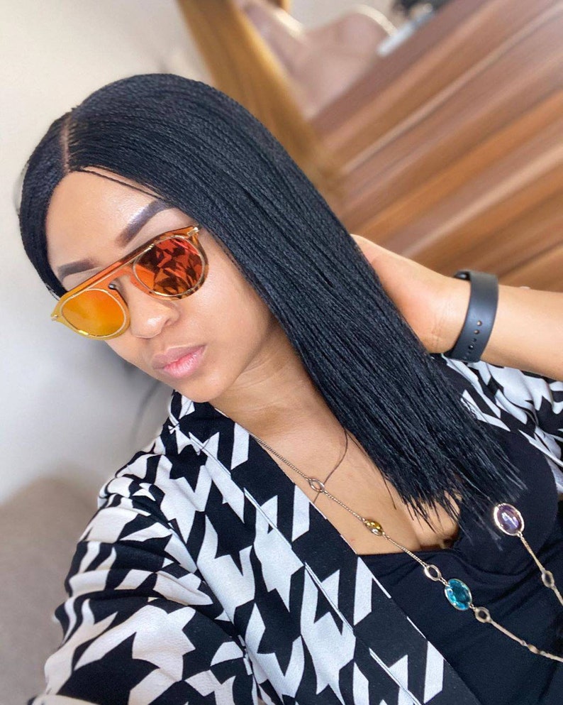 Braided Wig. Full lace braided wig Nigeria Etsy