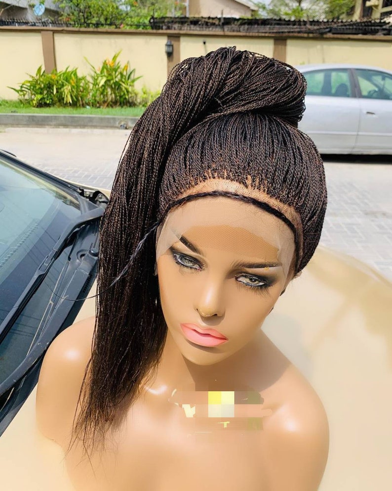 Braided Wig. Full lace braided wig Nigeria Etsy