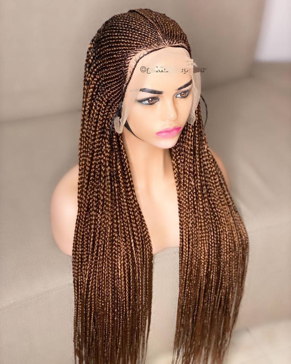 Braided Wig. Full lace braided wig Nigeria Etsy