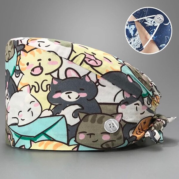 Surgical Scrub Hat Etsy