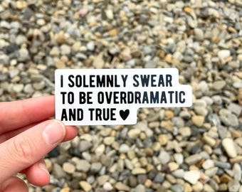 Girly Music Sticker – Lovers – Swift Quote – Aesthetic Girlhood – For Laptop Water Bottle Journal & More