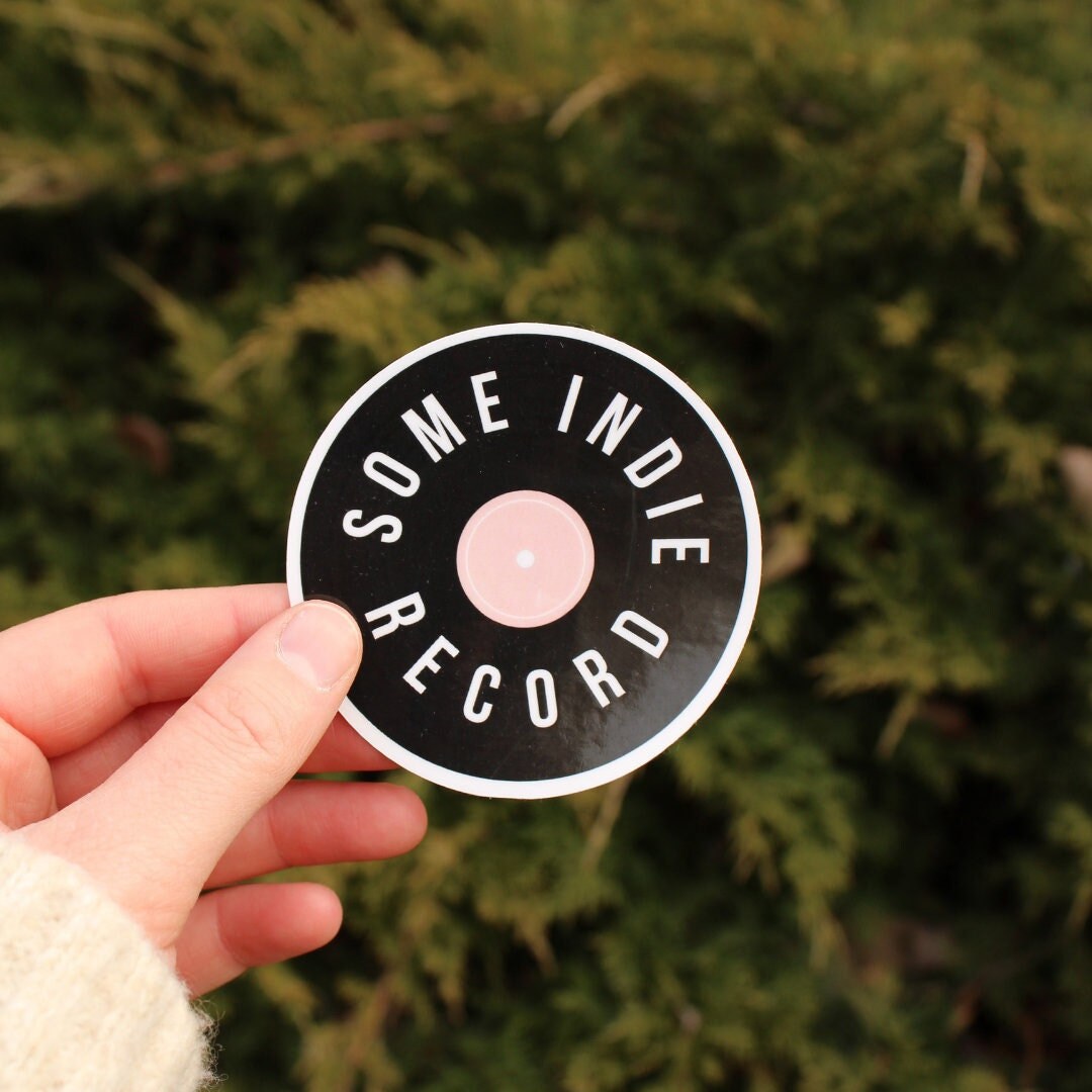 Taylor Swift Sticker, Some Indie Record, Red Album Taylor's Version, Black  and Pink Vinyl Record, Die-cut Minimalist Aesthetic Sticker 