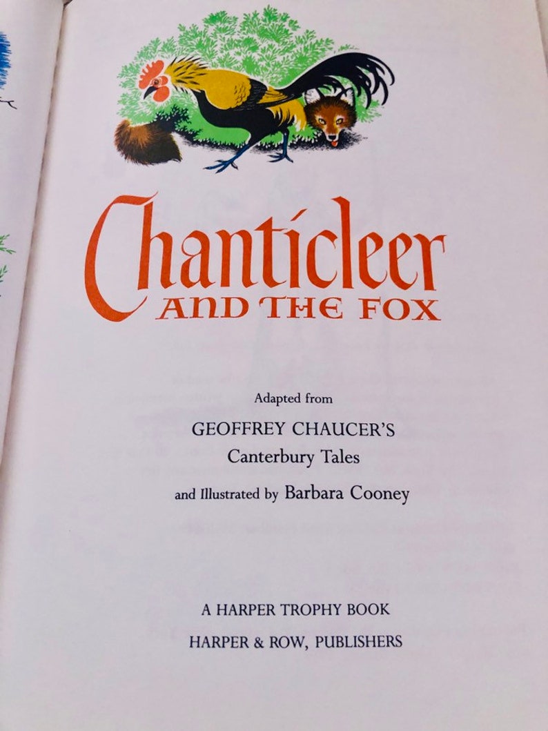 Chanticleer and the Fox (adapted From the Canterbury Tales) Illustrated ...