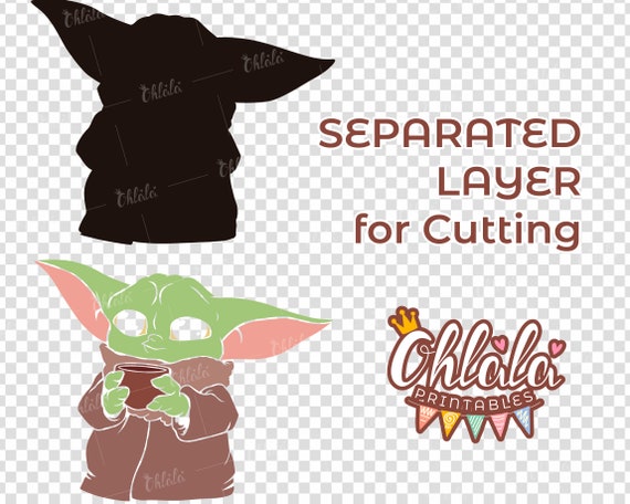 Download Baby Yoda Layered Svg