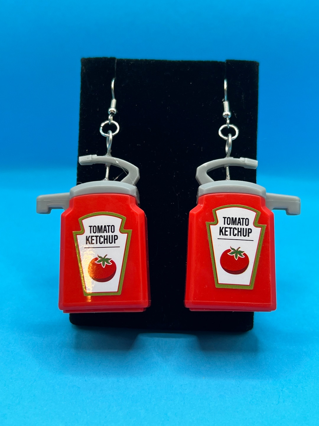 Ketchup Mini Brand Earrings Etsy