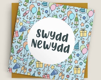 Cerdyn Swydd Newydd Cymraeg | Welsh New Job Card | Swyddi Gwaith Llongyfarchiadau Pob Lwc