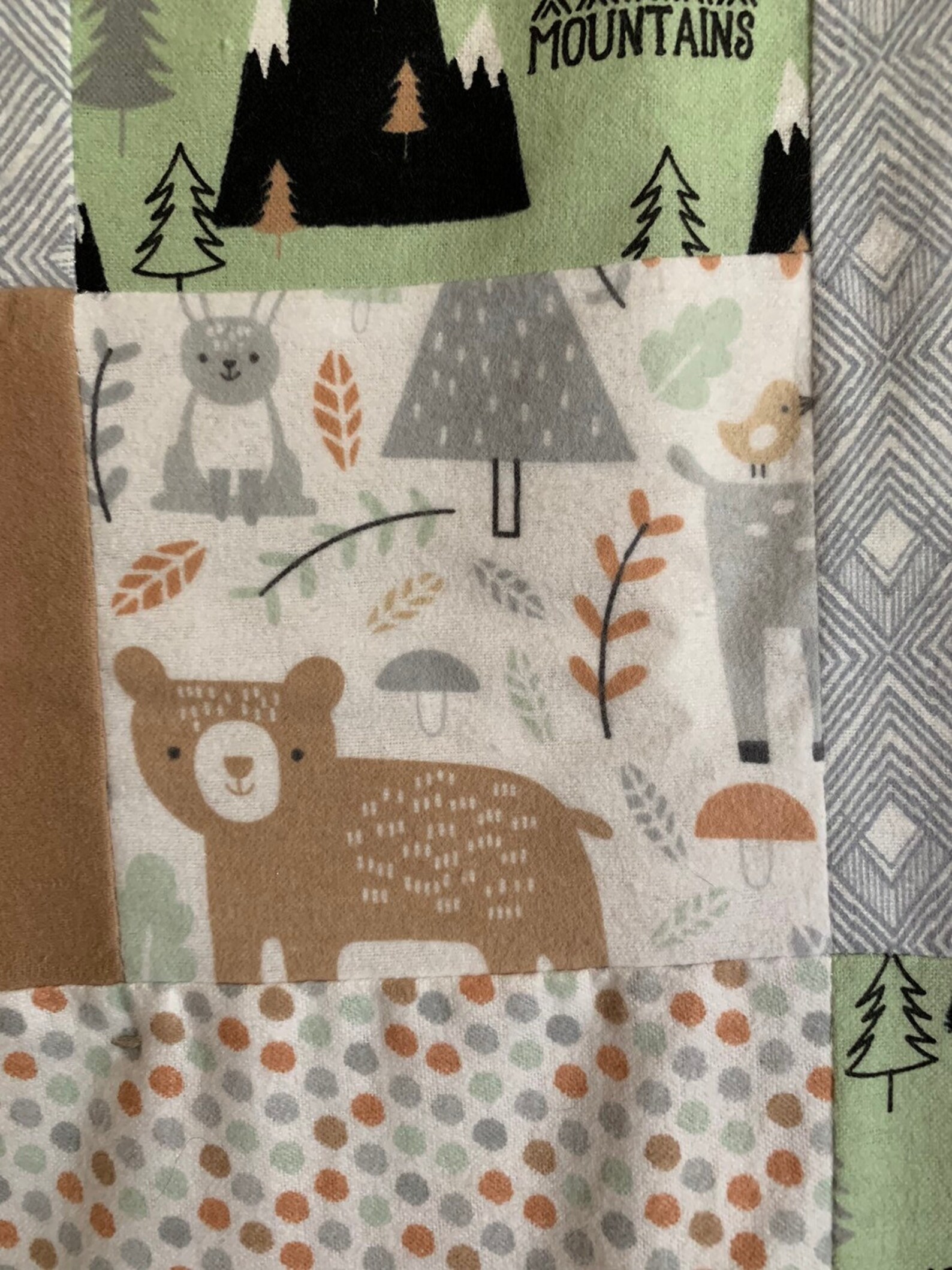 Modern adventure Awaits Baby Quilt Etsy