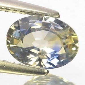 1.67 Cts Natural Bi-color   sapphire  Loose Gemstone Oval Cut