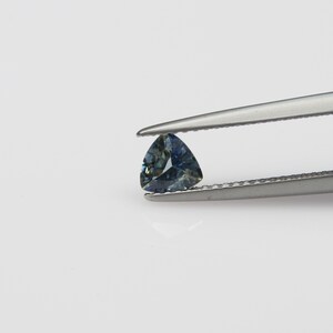 0.47 Cts Natural Bi-color Fancy sapphire  Loose Gemstone Trillion Cut