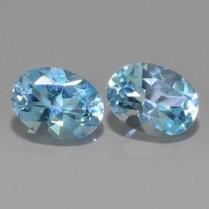 8X6 mm Natural London Blue  Topaz Loose Gemstone Oval Cut
