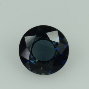 6.5 mm Unheated  Natural Teal  Blue Green   sapphire  Loose Gemstone Round Cut