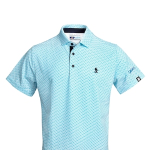 Smurfs x Preppy Pop - Smurf AOP Signature Polo Shirt