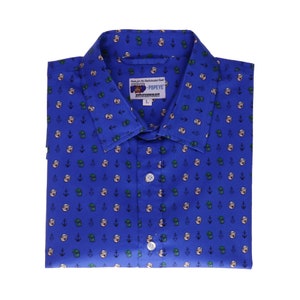 Popeye x Preppy Pop &quot;I Yam What I Yam&quot; Short Sleeve Button Down Shirt