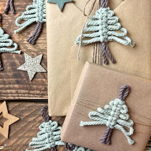 Etichetta regalo marrone menta (turchese) / etichetta per carta / etichetta natalizia / confezione regalo