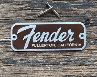 Fits Vintage Fender Champ Aluminum Amp Plate Statocaster, Telecaster