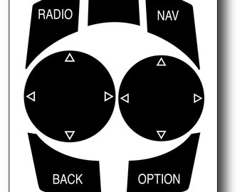Fits BMW iDrive Button Repair Decals