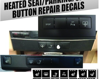 Fits Mercedes Benz Parking Heated Seat Control Button Repair Decals
