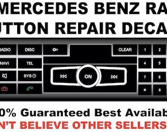 Fits Mercedes Benz Radio Control Button Repair Decals