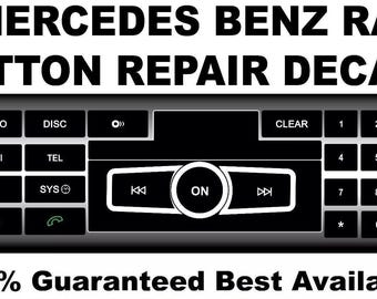 Fits Mercedes Benz Radio Control Button Repair Decals