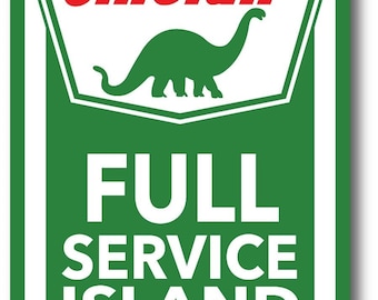Sinclair Dino Full Service Outdoor Gasoline Gas Pump Sticker