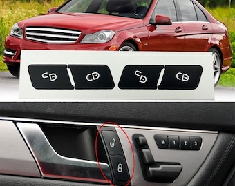 Fits Mercedes Benz Door Lock Unlock Button Repair Decals