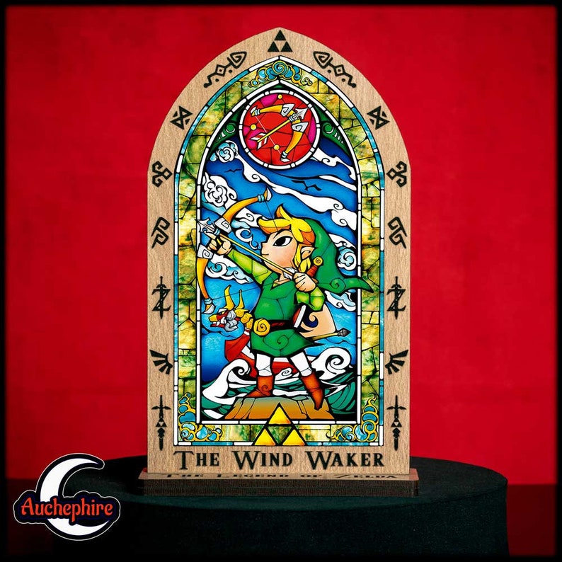 Stained glass Zelda Wind Waker image 1