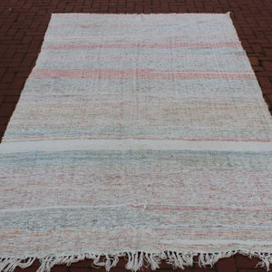 Alfombra Kilim Vintage, 6.6 &quot;x11.5&quot; pies, 200x350 cm, Alfombra Kilim hecha a mano, Decoración del hogar vintage, Alfombra Kilim de Anatolia, Alfombra Kilim nómada, Alfombras de área