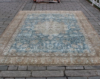 Beautiful Antique Carpet,7.9"x11" feet,242x336 cm,Antique  Carpet,Hand Knotted Carpet,Vintage Rug,Colorful Carpet Rug,Home Decor Rug