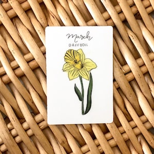 Springtime March Daffodil Decal | Water-resistant | Vinyl Sticker
