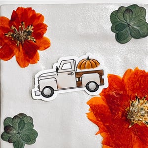 Fall Truck Sticker – Mini Pumpkin Patch Vinyl Decal