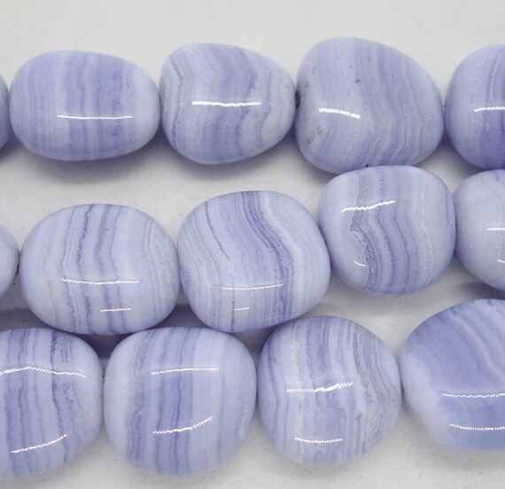 Light blue striped agate TOP quality 9 Etsy