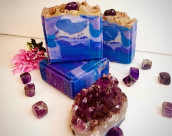 I am Lucid Crown Chakra crystal soap