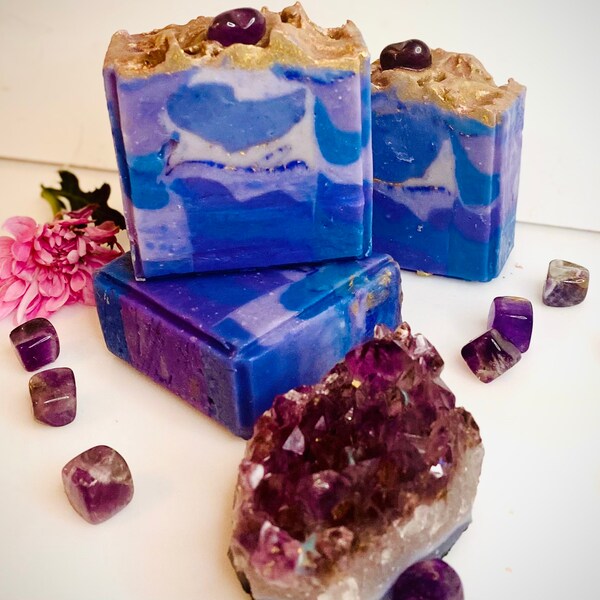 I am Lucid Crown Chakra crystal soap