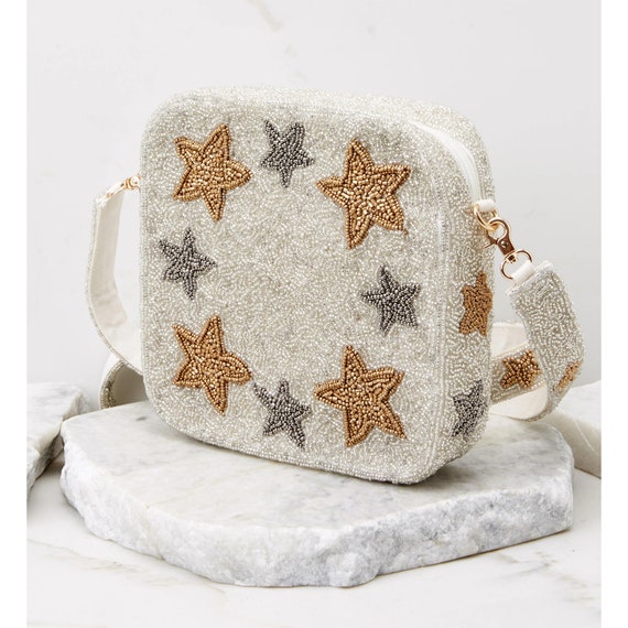 Gold Star Beaded Crossbody Strap