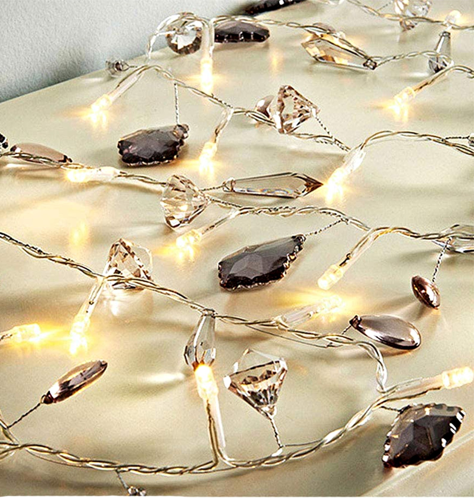 LED Fairy Garden Gem String Lights Etsy