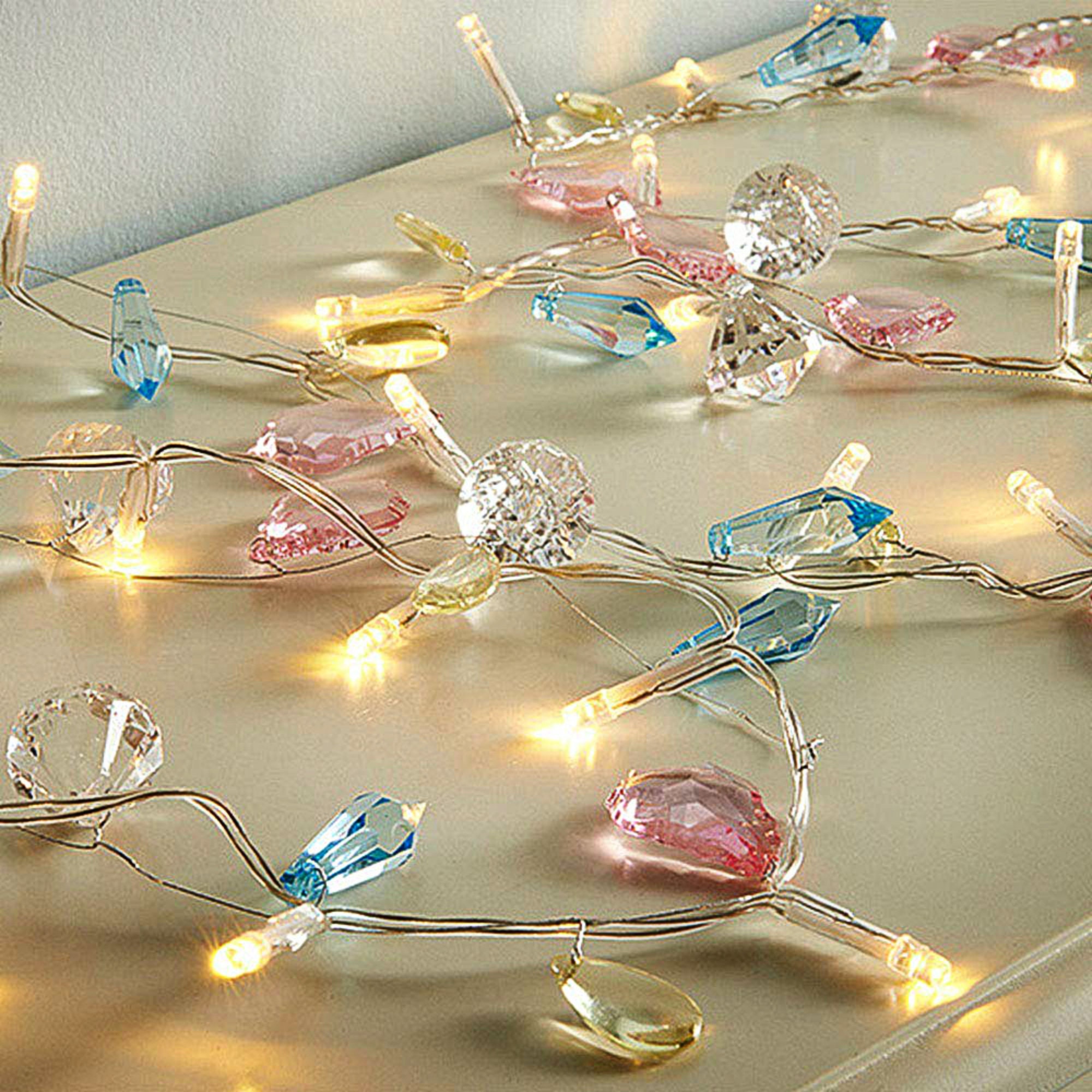 LED Fairy Garden Gem String Lights Etsy