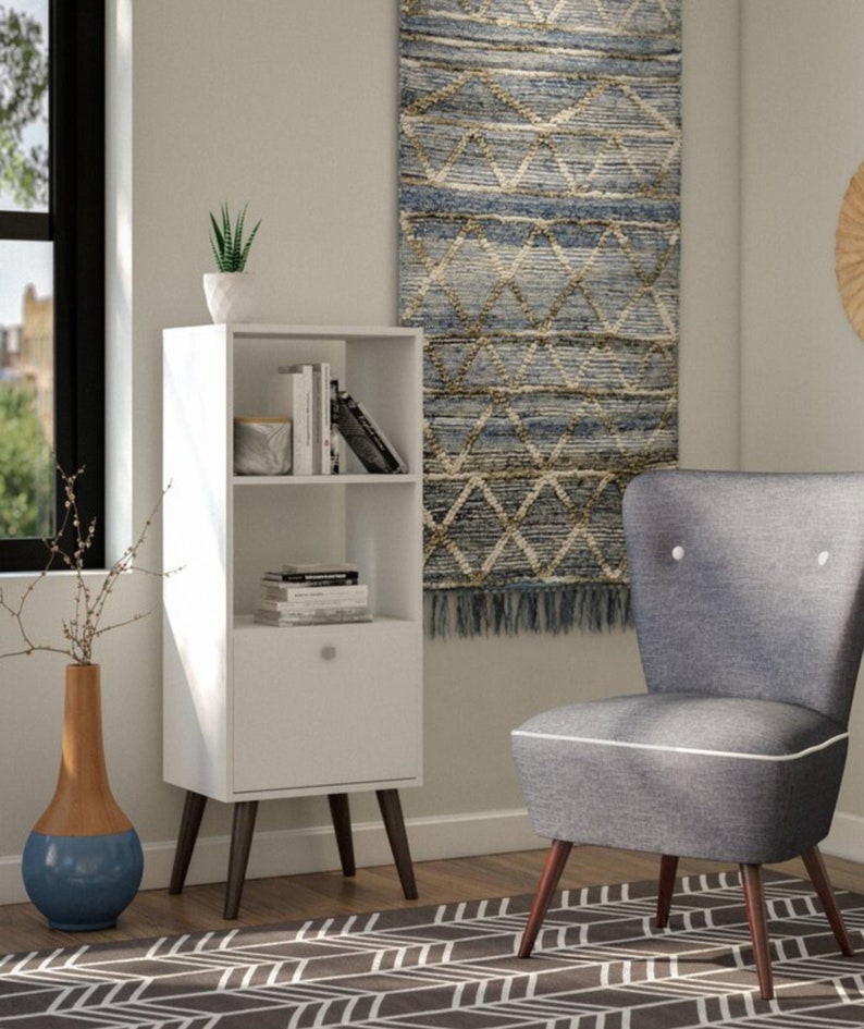 XL 4.5ft Navy Blue Boho Rug Weave Tapestry Wall Hanging Decor Etsy