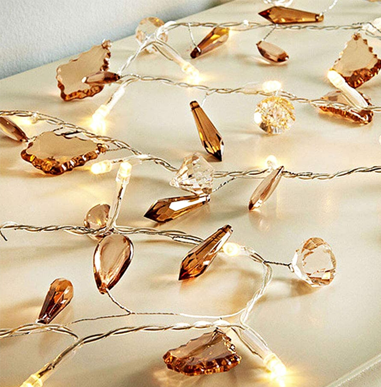 LED Fairy Garden Gem String Lights Etsy