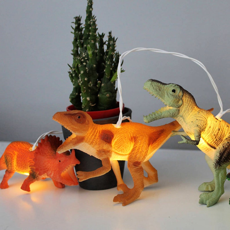 Kids Room Dinosaur Decor LED String Lights image 6