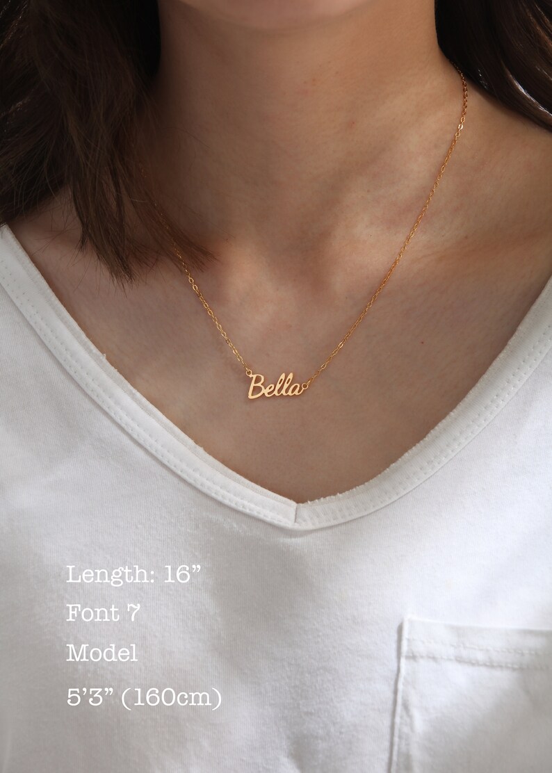 Name Necklace Personalized Necklace Personalized Jewelry Etsy