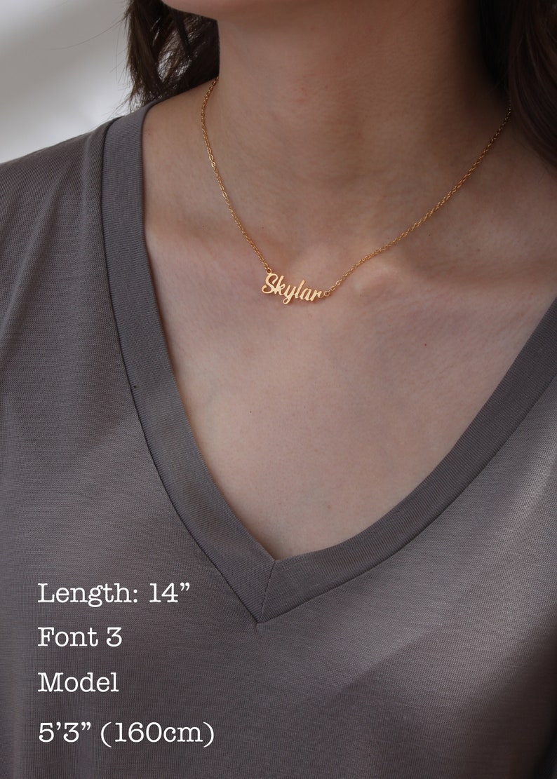 Name Necklace Personalized Necklace Personalized Jewelry Etsy