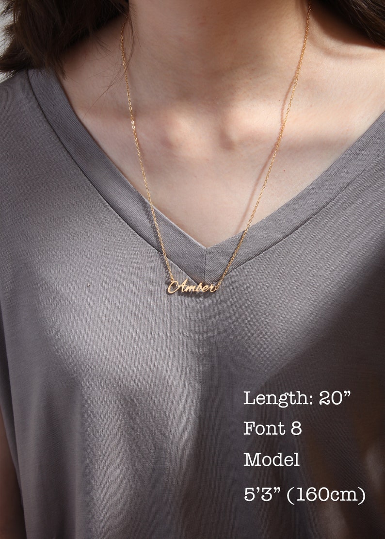 Name Necklace Personalized Necklace Personalized Jewelry Etsy