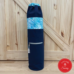 Bolsa esterilla YOGA, PATRÓN de costura, Archivo digital, Descarga Pdf, Fácil seguimiento paso a paso, Instrucciones en inglés y francés, DIY, Hablemos de Costura