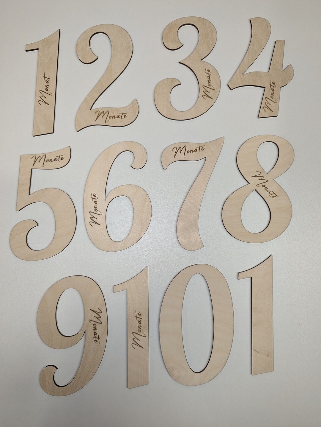Baby Number Milestone Cards Including Storage Bag - the First Year, the ...