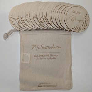 Kurdische (Kurmanci) Baby Meilensteinkarten inkl. Aufbewahrungsbeutel, einzigartige Geschenke
