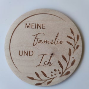 Meilensteinkarte einzeln mit Deiner individuellen Wunschgravur 10cm